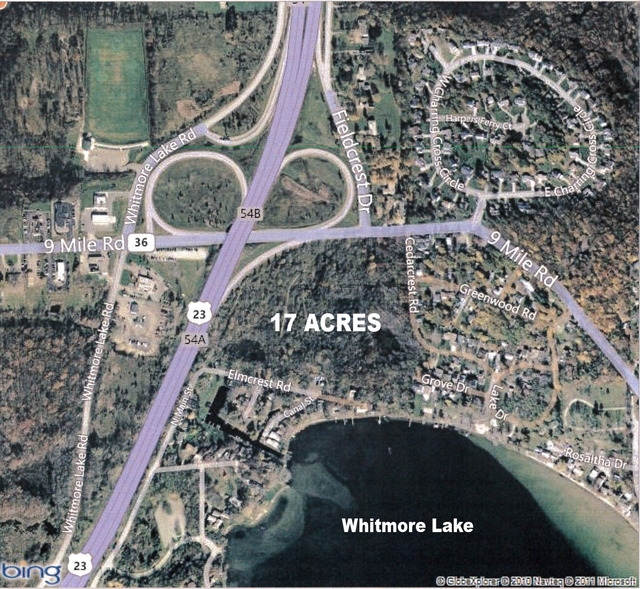 Northeast corner of US 23 & M-36, Whitmore Lake, MI 48189