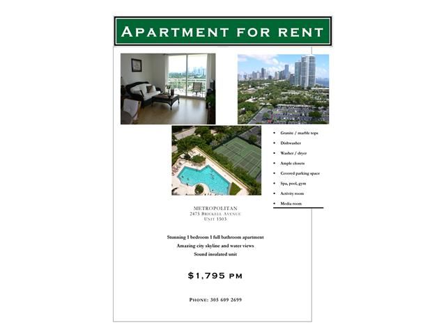 2475 BRICKELL AV # 1503, Miami, FL 33129