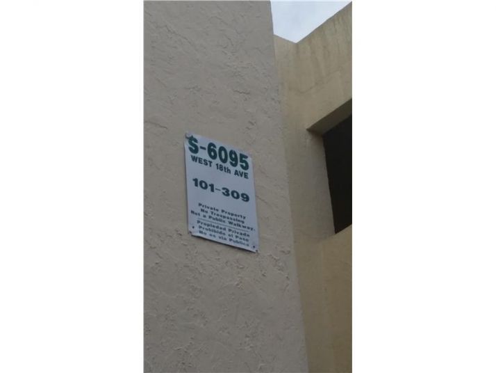 6095 W 18 AV # S-308, Hialeah, FL 33012