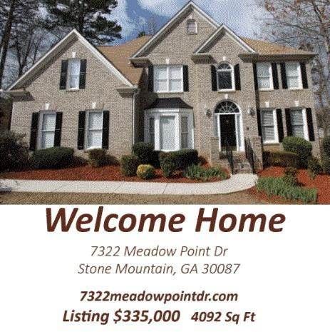 7322 Meadow Point Dr, Stone Mountain, GA 30087